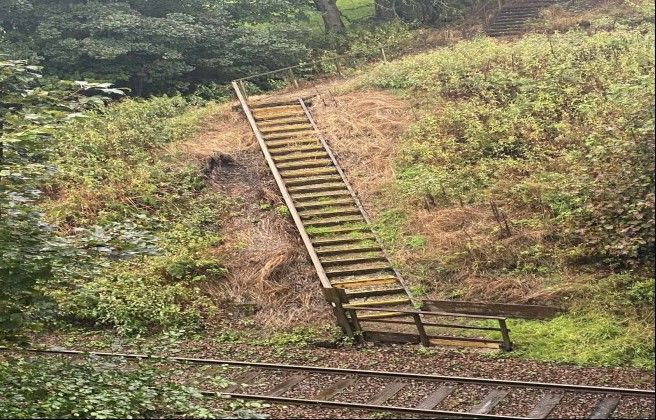 Green Arms Road Access Point Staircase